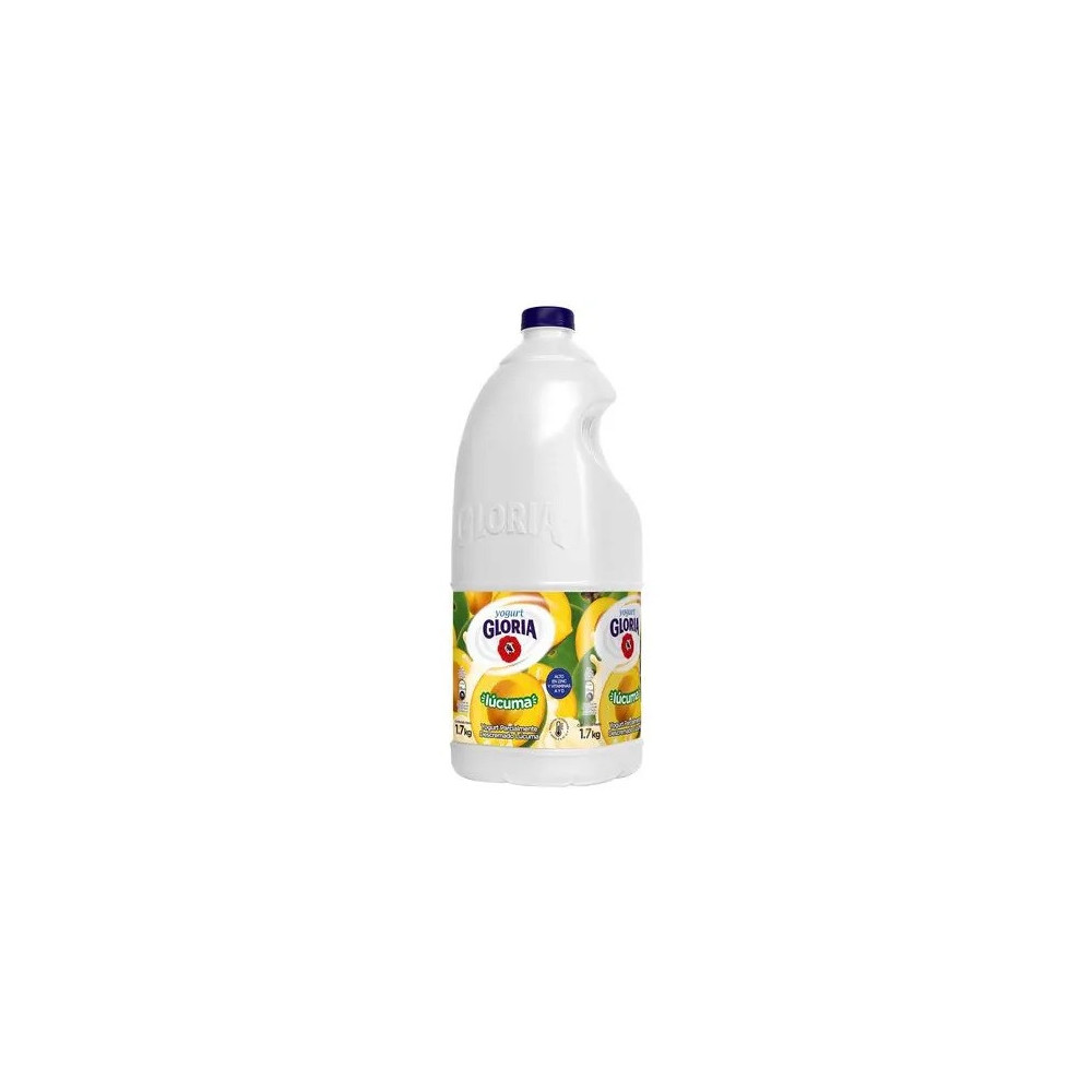 Yogurt Parcialmente Descremado GLORIA Sabor a Lúcuma Galonera 1.7Kg