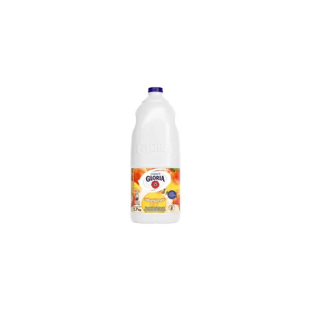 Yogurt Parcialmente Descremado GLORIA Sabor a Durazno Galonera 1.7Kg