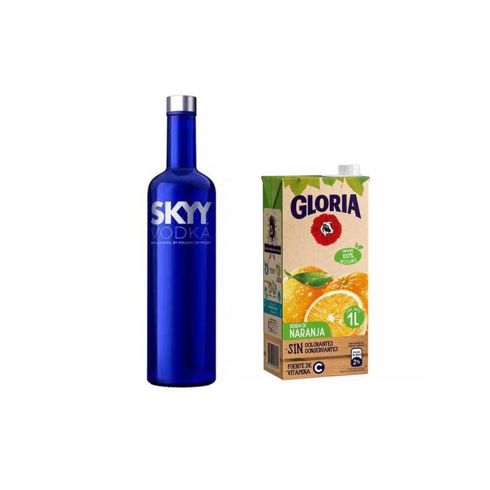 COMBO 29 Vodka SKY 750ml + Bebida sabor naranja Gloria 1
