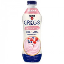 Yogurt Batido GLORIA Griego Sabor Frutos Rojos Botella 950g