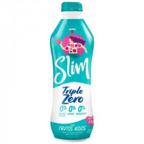 Yogurt GLORIA Slim Triple Zero Sabor a Frutos Rojos Botella 1Kg