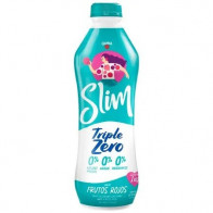Yogurt GLORIA Slim Triple Zero Sabor a Frutos Rojos Botella 1Kg
