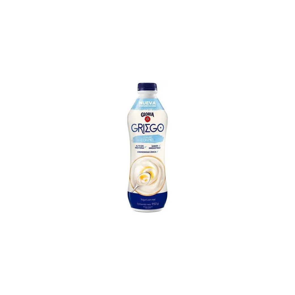 Yogurt Batido GLORIA Griego con Miel Botella 950g Yogurt Batido GLORIA Griego con Miel Botella 950g