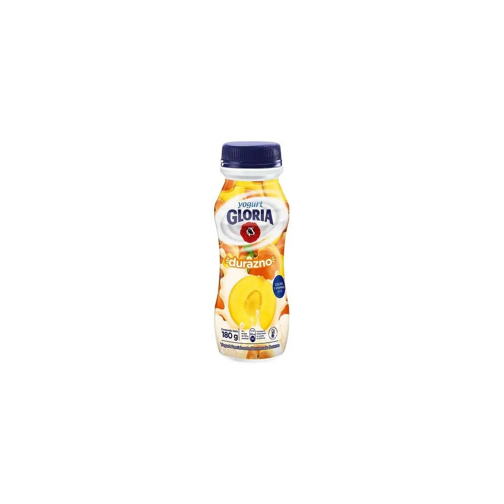 Yogurt Bebible GLORIA Sabor a Durazno Botella 180g