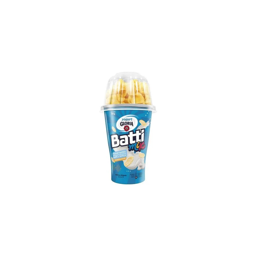 Yogur Battimix GLORIA Vainilla con Hojuelas Vaso 144g Yogur Battimix GLORIA Vainilla con Hojuelas Vaso 144g