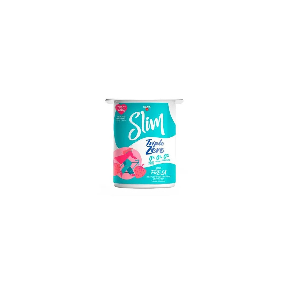 Yogurt GLORIA Slim Sabor a Fresa Vaso 120g Yogurt GLORIA Slim Sabor a Fresa Vaso 120g