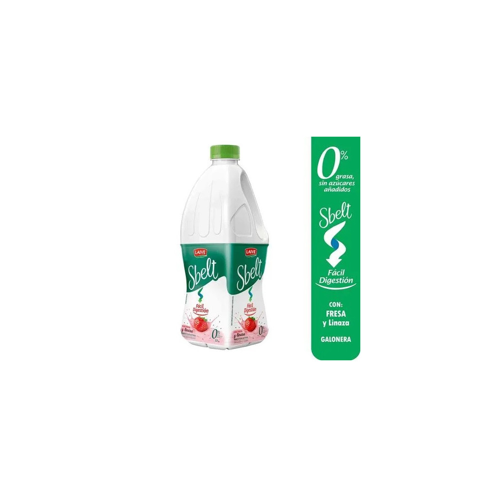 Yogurt LAIVE Sbelt Sabor a Fresa y Linaza Galonera 1.7Kg Yogurt LAIVE Sbelt Sabor a Fresa y Linaza Galonera 1.7Kg