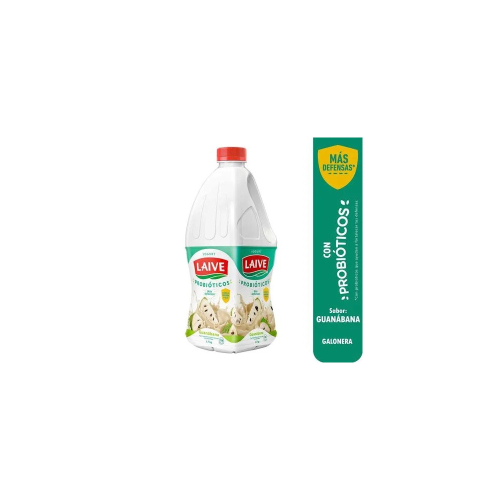 Yogurt Bebible LAIVE Bio Sabor a Guanábana Galonera 1.7Kg
