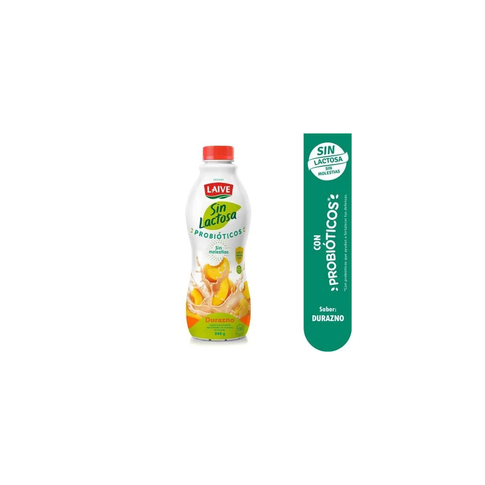 Yogurt LAIVE Sabor a Durazno sin Lactosa Botella 946g Yogurt LAIVE Sabor a Durazno sin Lactosa Botella 946g