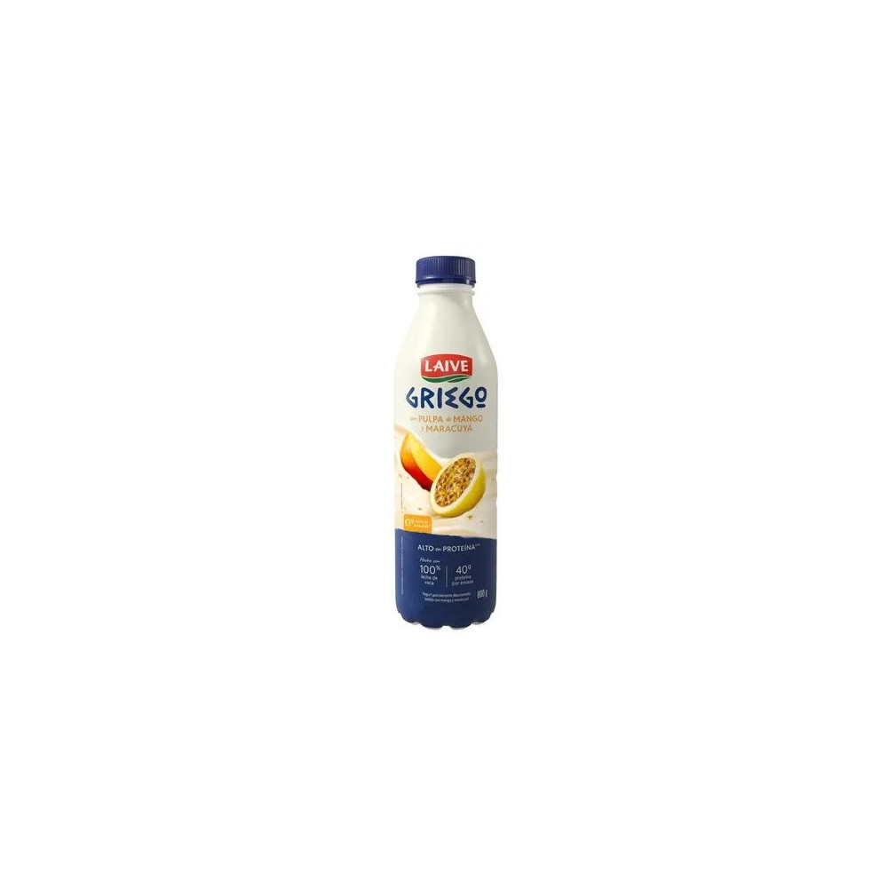 Yogurt Griego LAIVE Mango y Maracuyá Botella 800g Yogurt Griego LAIVE Mango y Maracuyá Botella 800g