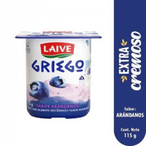 Yogurt Griego LAIVE Sabor a Arándanos Vaso 115g