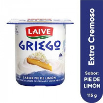 Yogurt Griego LAIVE Sabor a Pie de Limón Vaso 115g