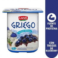 Yogurt Griego LAIVE con Trozos de Blueberry Vaso 120g
