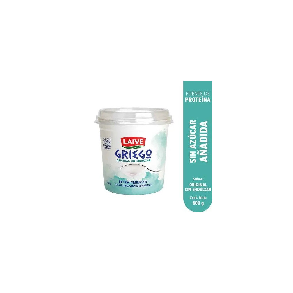 Yogurt Griego Original LAIVE Pote 800g Yogurt Griego Original LAIVE Pote 800g