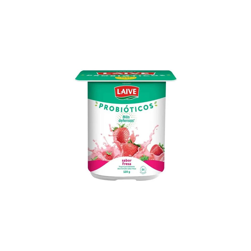 Yogurt Probiótico LAIVE Fresa Vaso 120g Yogurt Probiótico LAIVE Fresa Vaso 120g