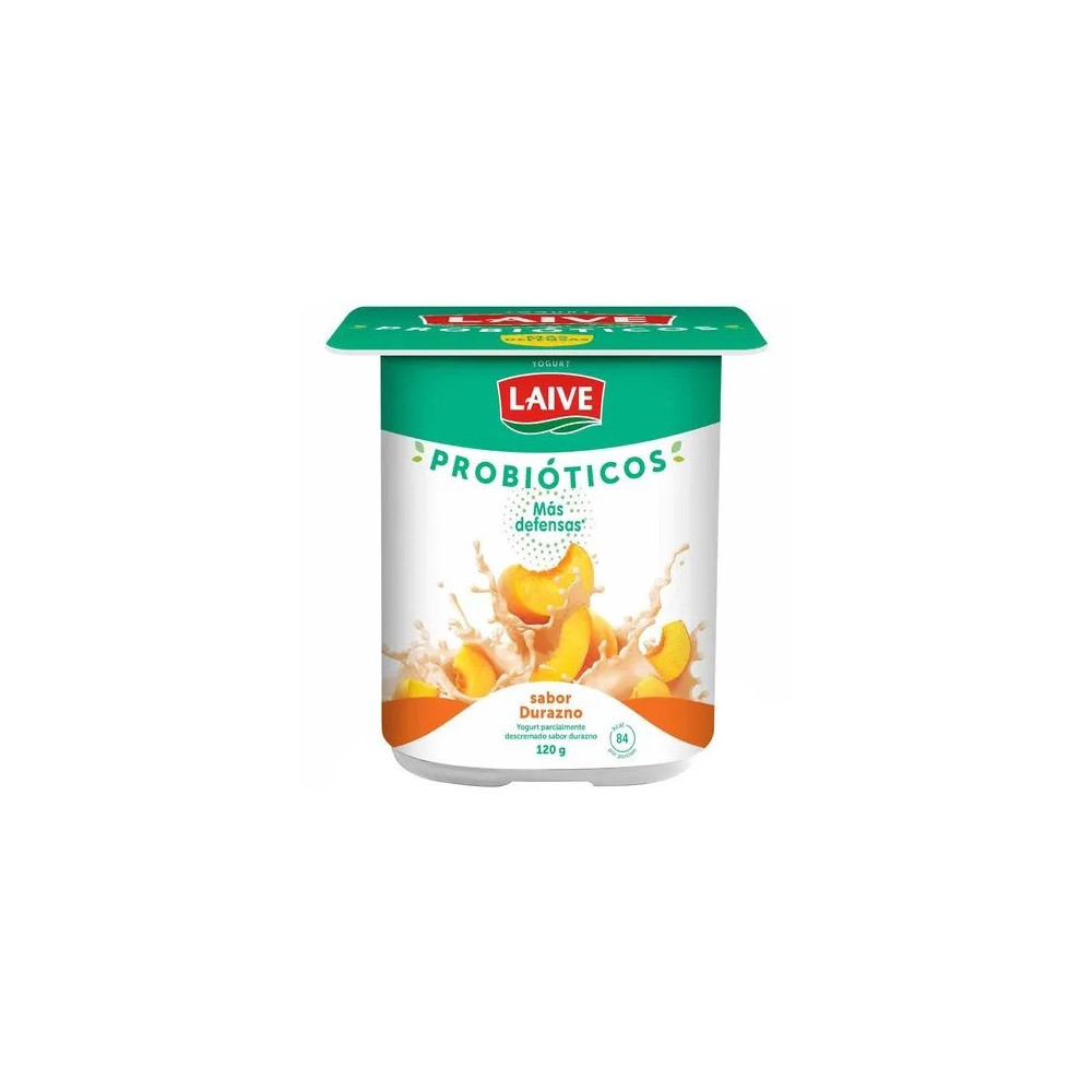Yogurt Probiótico LAIVE Durazno Vaso 120g