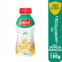 Yogurt Probiótico LAIVE Sabor a Vainilla Botella 180g