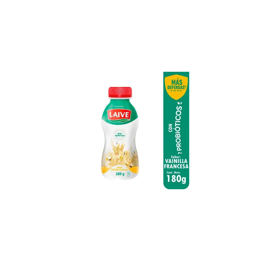 Yogurt Probiótico LAIVE Sabor a Vainilla Botella 180g Yogurt Probiótico LAIVE Sabor a Vainilla Botella 180g