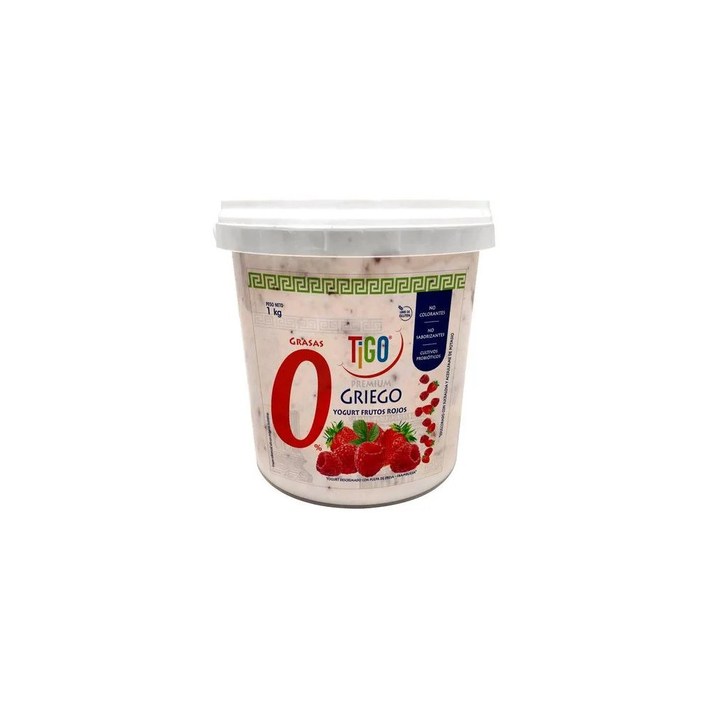 Yogurt Griego TIGO Frutos Rojos Pote 1kg