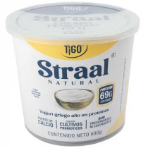 Yogurt Griego TIGO Straal Sabor Natural Pote 680g