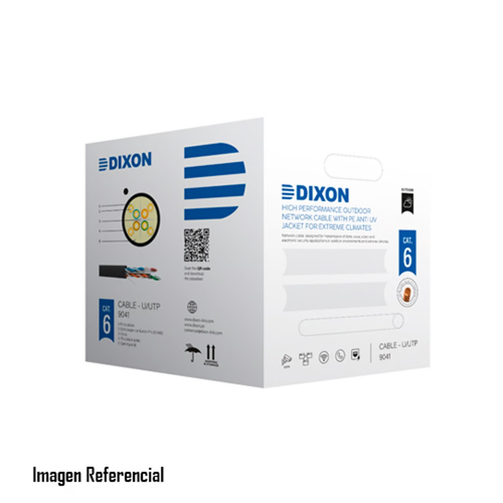 CABLE DE RED DIXON 9041 CAT.6 PARA EXTERIORES CABLE DE RED DIXON 9041 CAT.6 PARA EXTERIORES