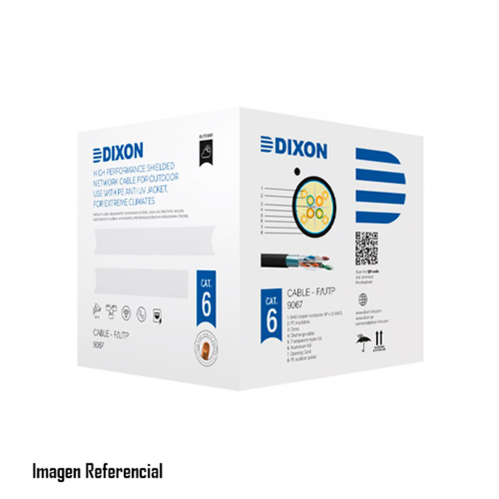 DIXON CABLE DE RED 9067 CAT6 PARA EXTERIOR DIXON CABLE DE RED 9067 CAT6 PARA EXTERIOR