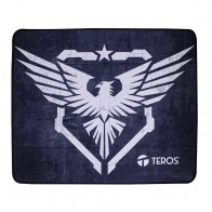 Mouse pad TEROS TE-3014S, negro con diseño