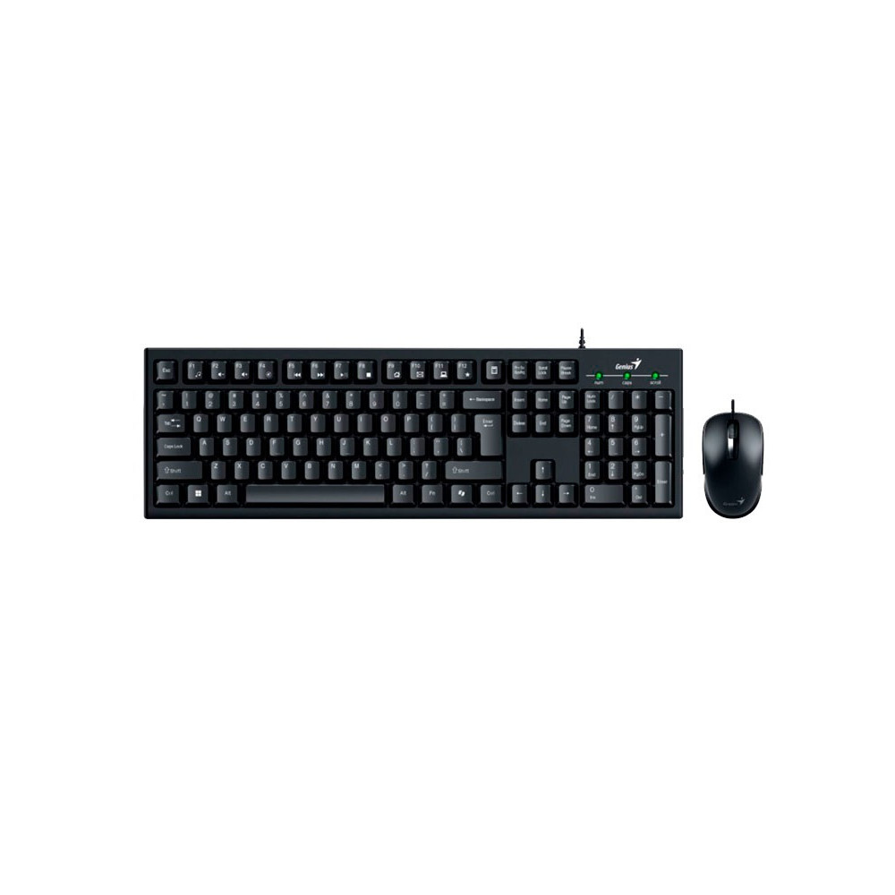 TECLADO Y MOUSE GENIUS KM-100SE AI COPILOT USB BLACK