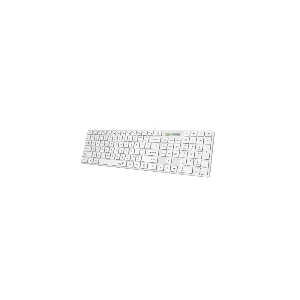 TECLADO GENIUS SMART SLIMSTAR 126 USB MULTIMEDIA WHITE (31310017409) TECLADO GENIUS SMART SLIMSTAR 126 USB MULTIMEDIA WHITE (31310017409)