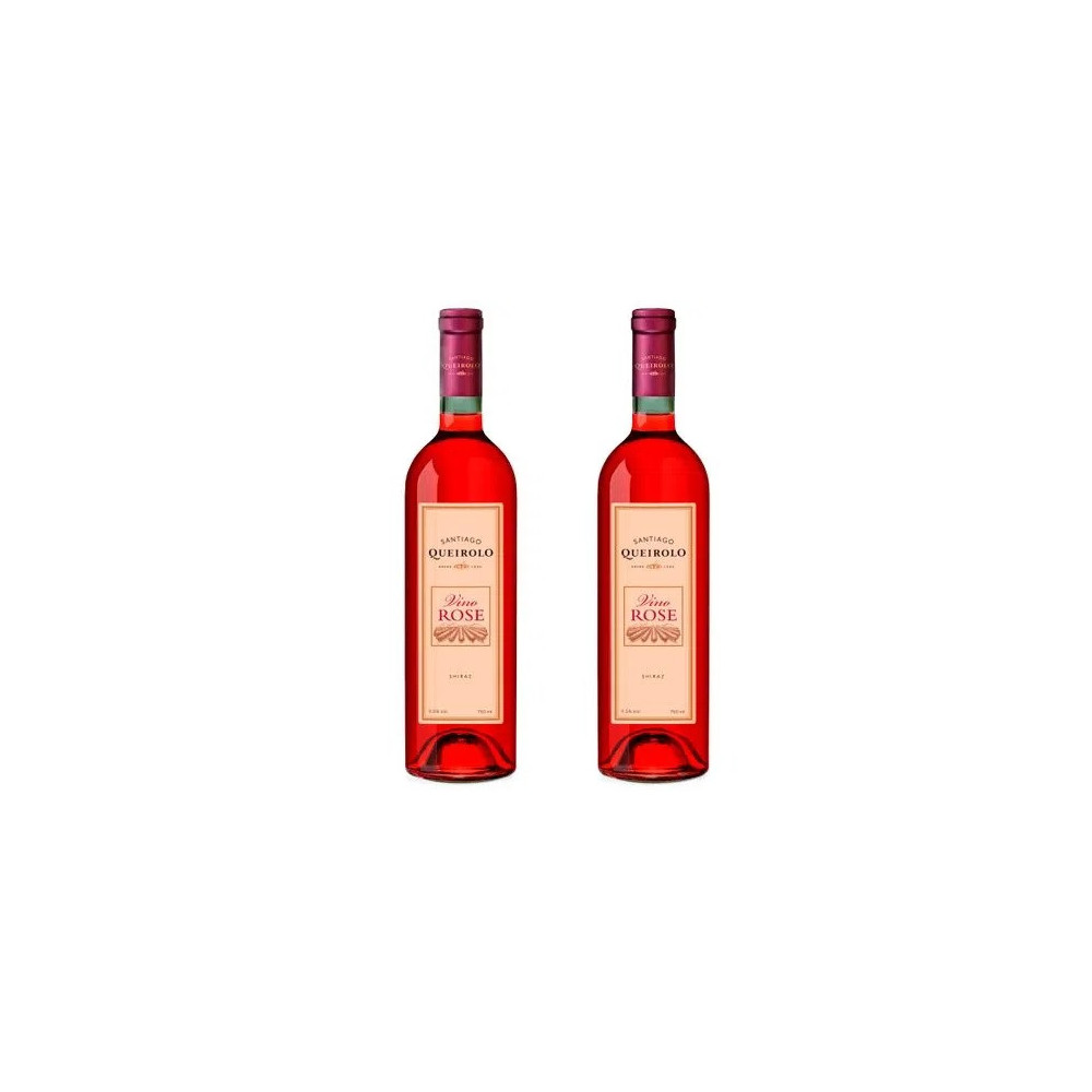 Pack Vino Rosé SANTIAGO QUEIROLO Botella 750ml Paquete 2unidades