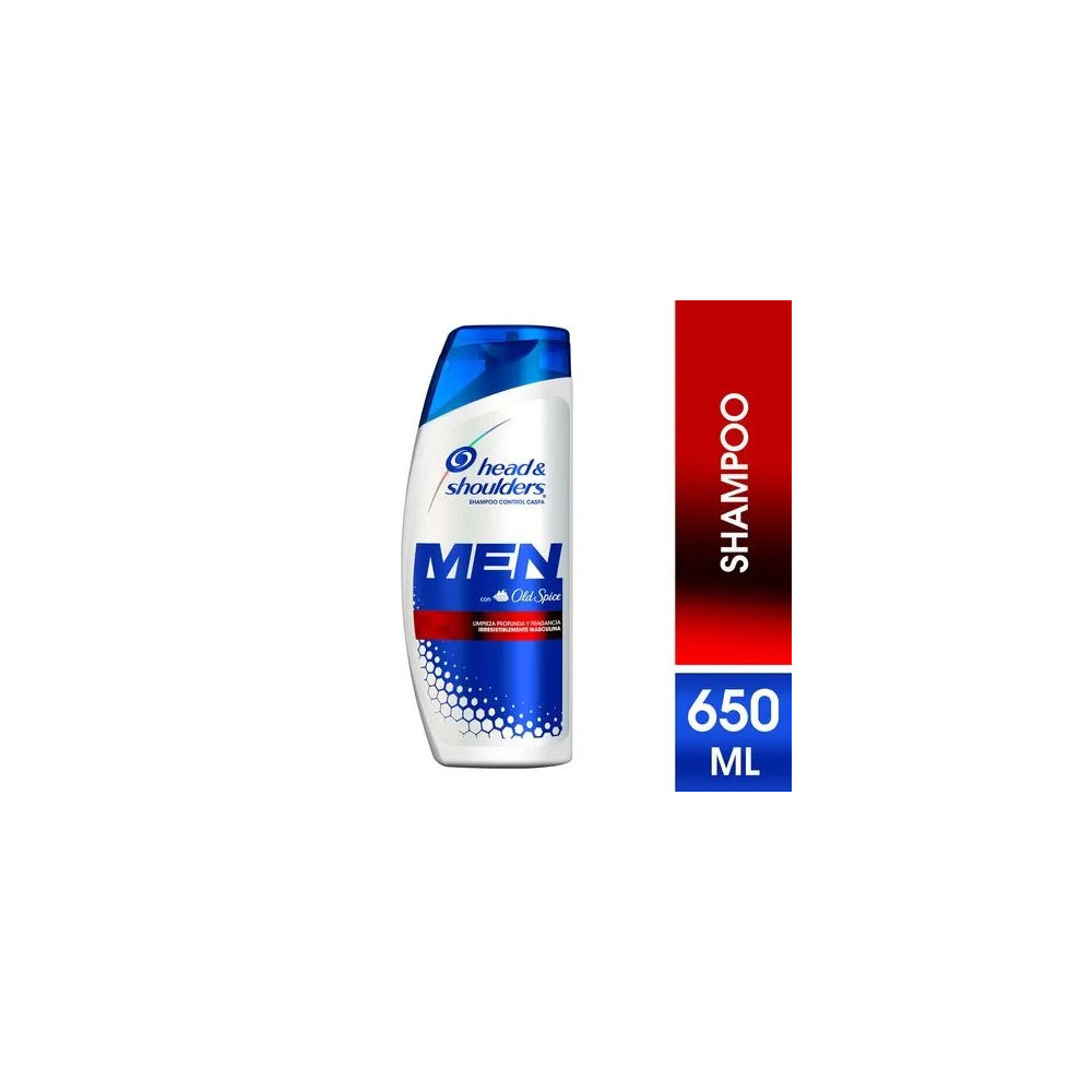 Shampoo HEAD & SHOULDERS Men con Old Spice Control Caspa Frasco 650ml Shampoo HEAD & SHOULDERS Men con Old Spice Control Caspa Frasco 650ml