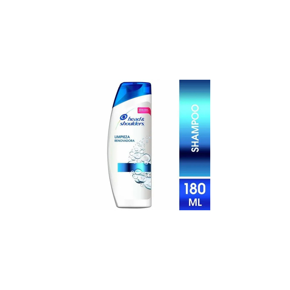 Shampoo HEAD & SHOULDERS Limpieza Renovadora Frasco 180ml Shampoo HEAD & SHOULDERS Limpieza Renovadora Frasco 180ml
