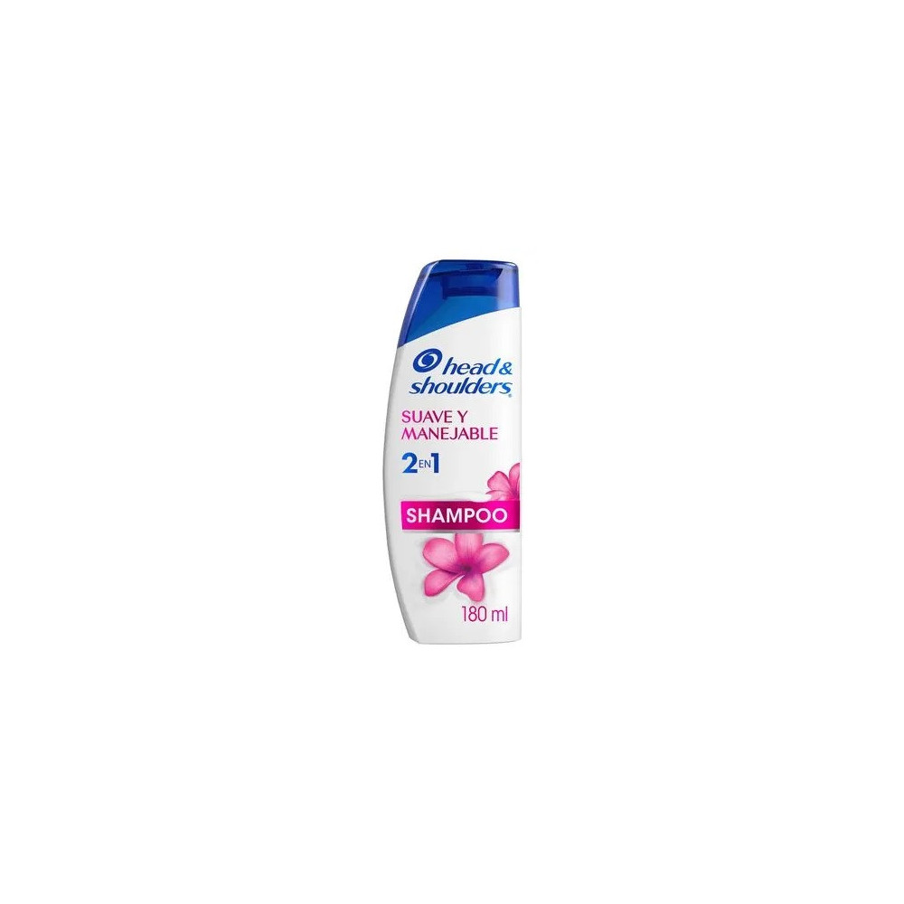 Shampoo H&S Suave y Manejable 2en1 Frasco 180ml