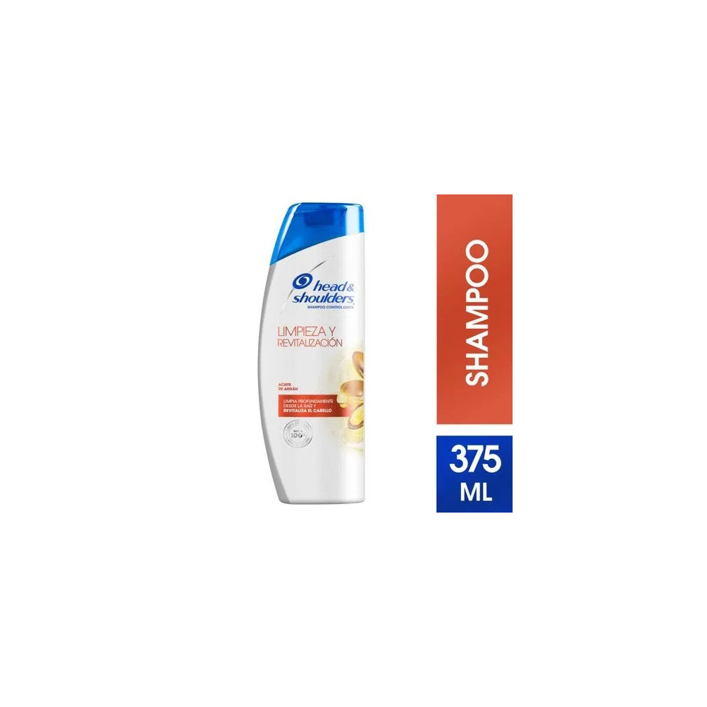 HEAD & SHOULDERS SKU: 20325281 Shampoo HEAD & SHOULDERS Limpieza y Revitalización Aceite de Argán Control Caspa Frasco 375ml HEAD & SHOULDERS SKU: 20325281 Shampoo HEAD & SHOULDERS Limpieza y Revitalización Aceite de Argán Control Caspa Frasco 375ml