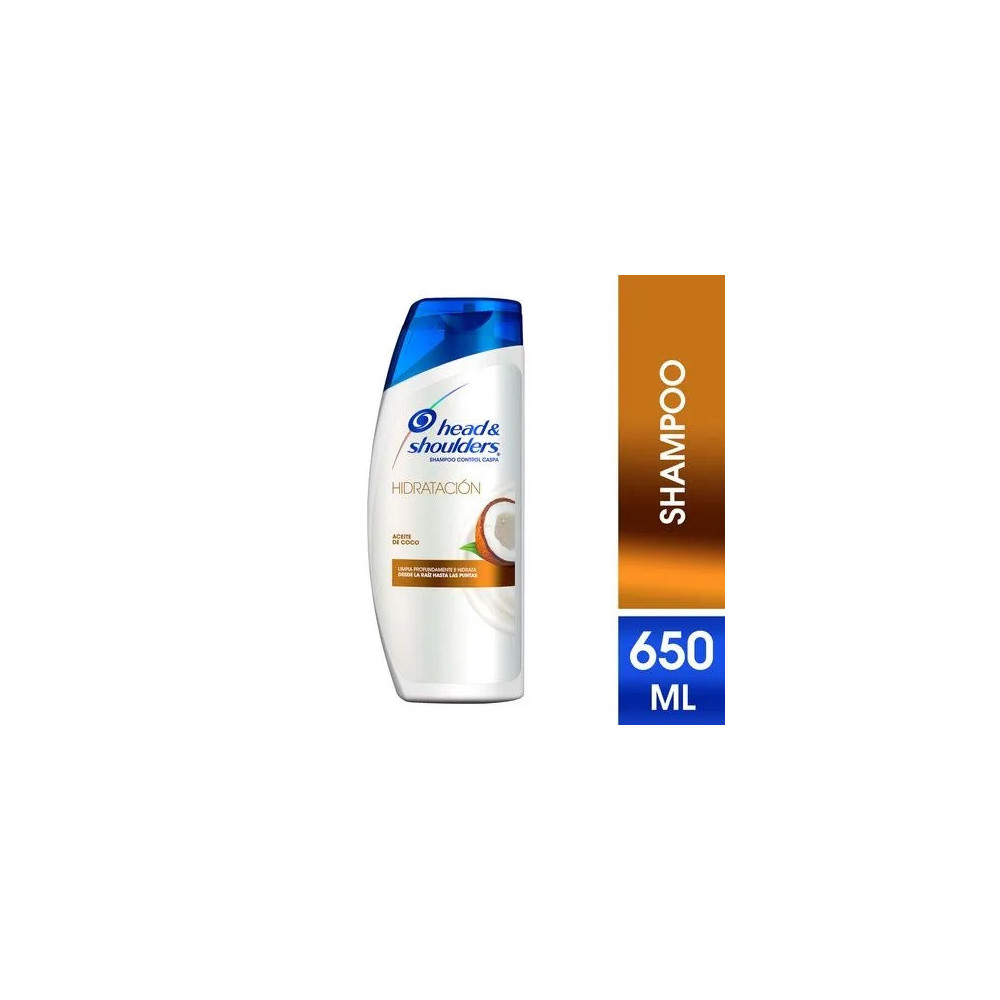 Shampoo HEAD & SHOULDERS Hidratación Aceite de Coco Control Caspa Frasco 650ml Shampoo HEAD & SHOULDERS Hidratación Aceite de Coco Control Caspa Frasco 650ml