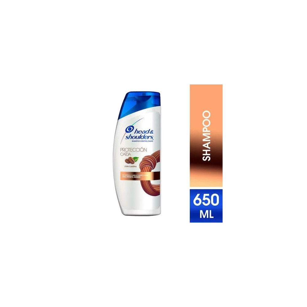 Shampoo HEAD & SHOULDERS Protección Caída con Cafeína Control Caspa Frasco 650ml Shampoo HEAD & SHOULDERS Protección Caída con Cafeína Control Caspa Frasco 650ml