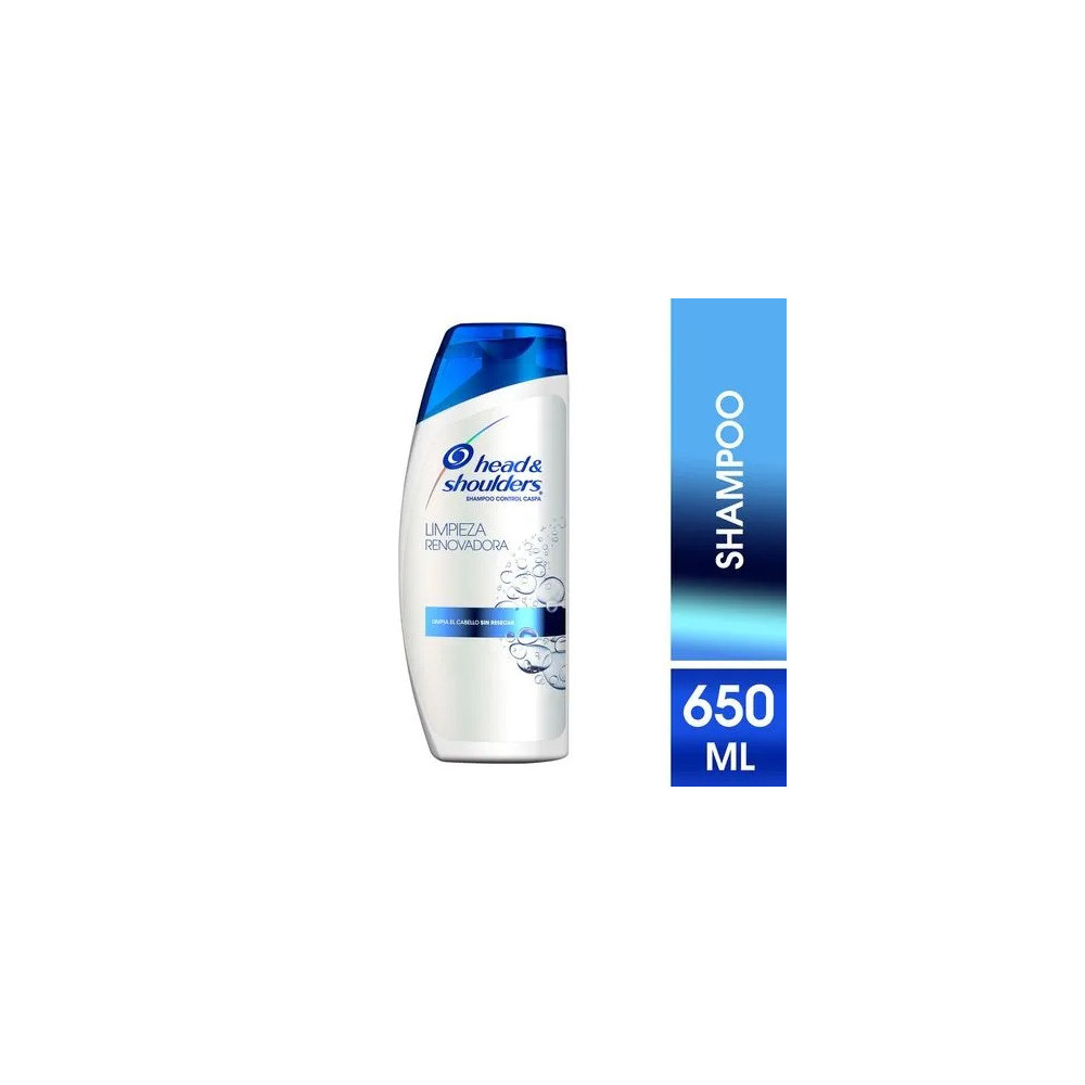 Shampoo HEAD & SHOULDERS Limpieza Renovadora Control Caspa Frasco 650ml Shampoo HEAD & SHOULDERS Limpieza Renovadora Control Caspa Frasco 650ml