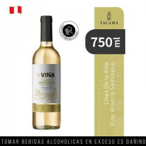 Vino Blanco TACAMA de Las Viñas Semi Seco Dulce Natural De la Viña Botella 750ml