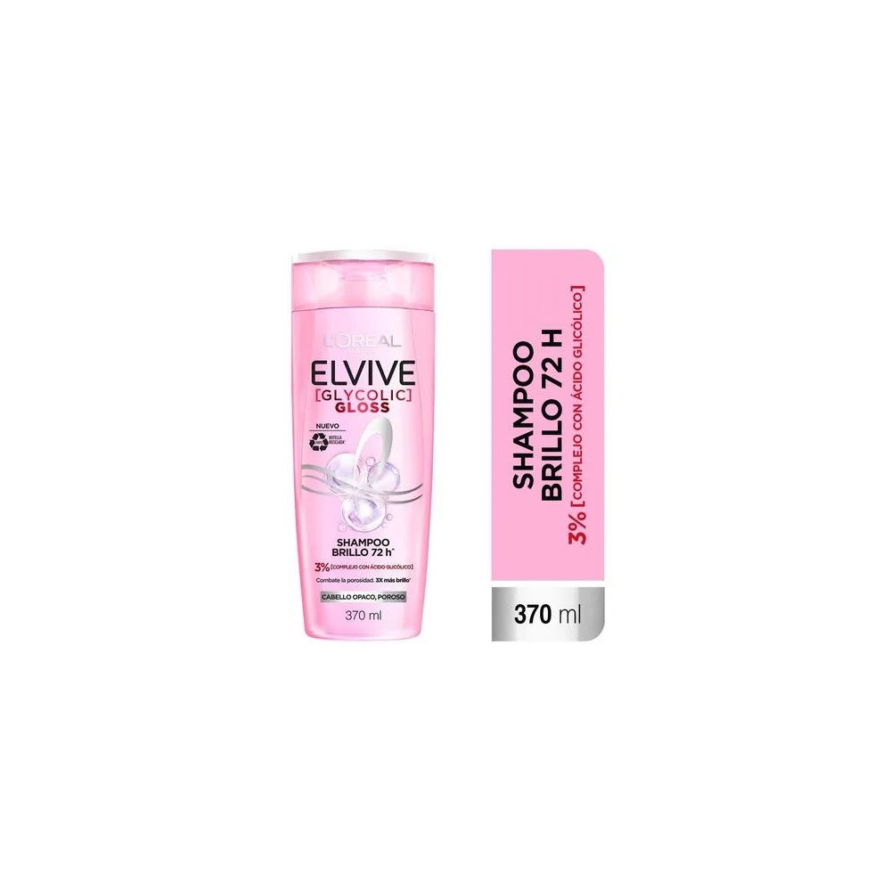 Shampoo ELE Glycolic Gloss Frasco 370ml Shampoo ELE Glycolic Gloss Frasco 370ml