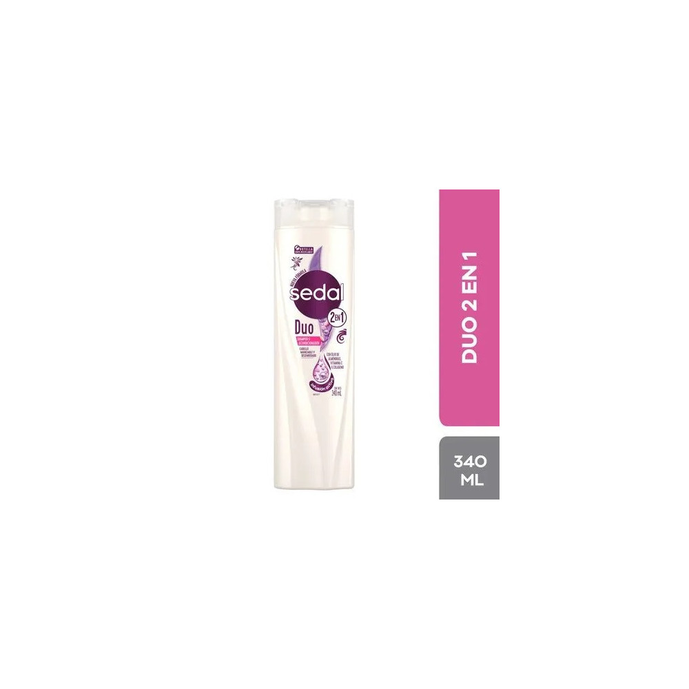 Shampoo SEDAL Duo 2 en 1 Frasco 340ml Shampoo SEDAL Duo 2 en 1 Frasco 340ml