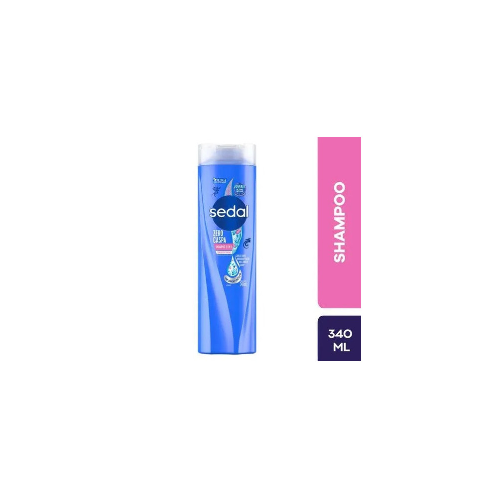 Shampoo SEDAL Zero Caspa 2 en 1 Frasco 340ml Shampoo SEDAL Zero Caspa 2 en 1 Frasco 340ml