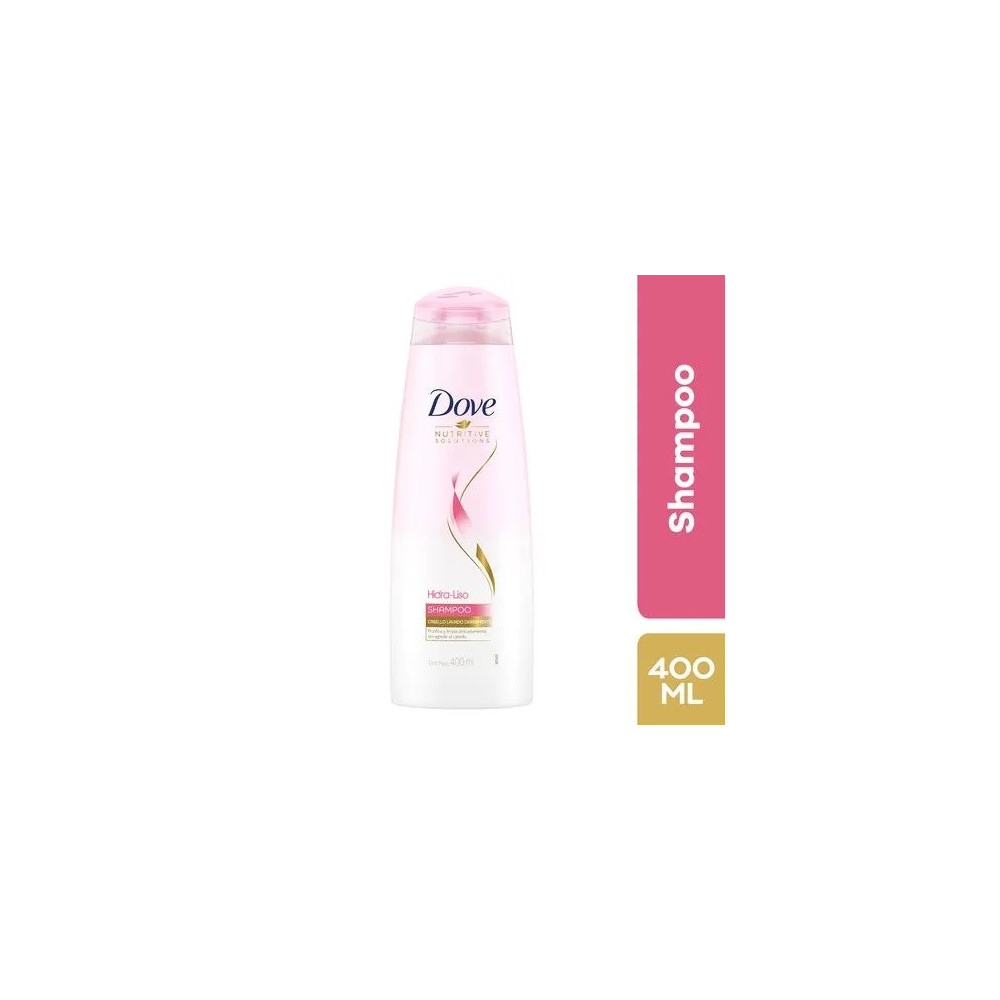 Shampoo DOVE Hidra Liso Frasco 400ml Shampoo DOVE Hidra Liso Frasco 400ml