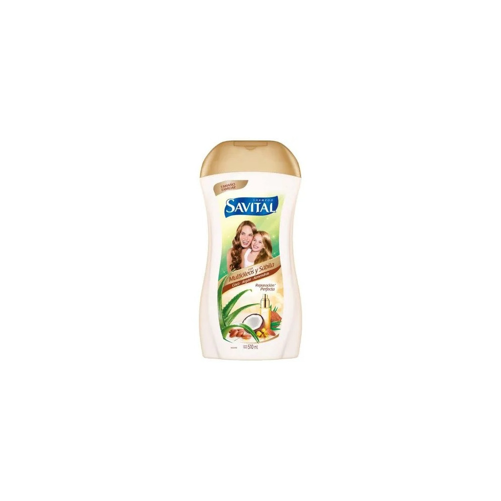 Shampoo SAVITAL con Multióleos y Sábila Frasco 510ml Shampoo SAVITAL con Multióleos y Sábila Frasco 510ml