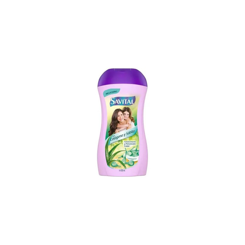 Shampoo SAVITAL con Colágeno y Sábila Frasco 510ml