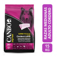 Comida para Perros Seca Canbo Súper Premium Adulto Razas Medianas y Grandes 15 Kg