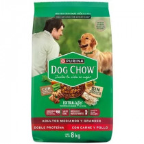 Alimento para Perros DOG CHOW Adultos Medianos y Grandes Bolsa 8Kg