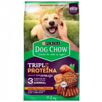 Comida para Perros DOG CHOW Adulto Triple Proteína Bolsa 2Kg