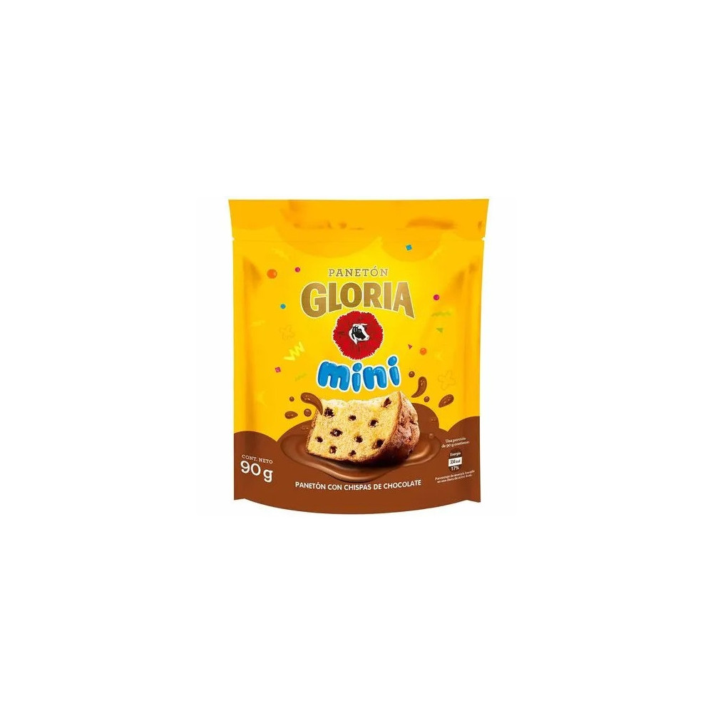 Mini Panetón GLORIA Chocolate Bolsa 90g Mini Panetón GLORIA Chocolate Bolsa 90g