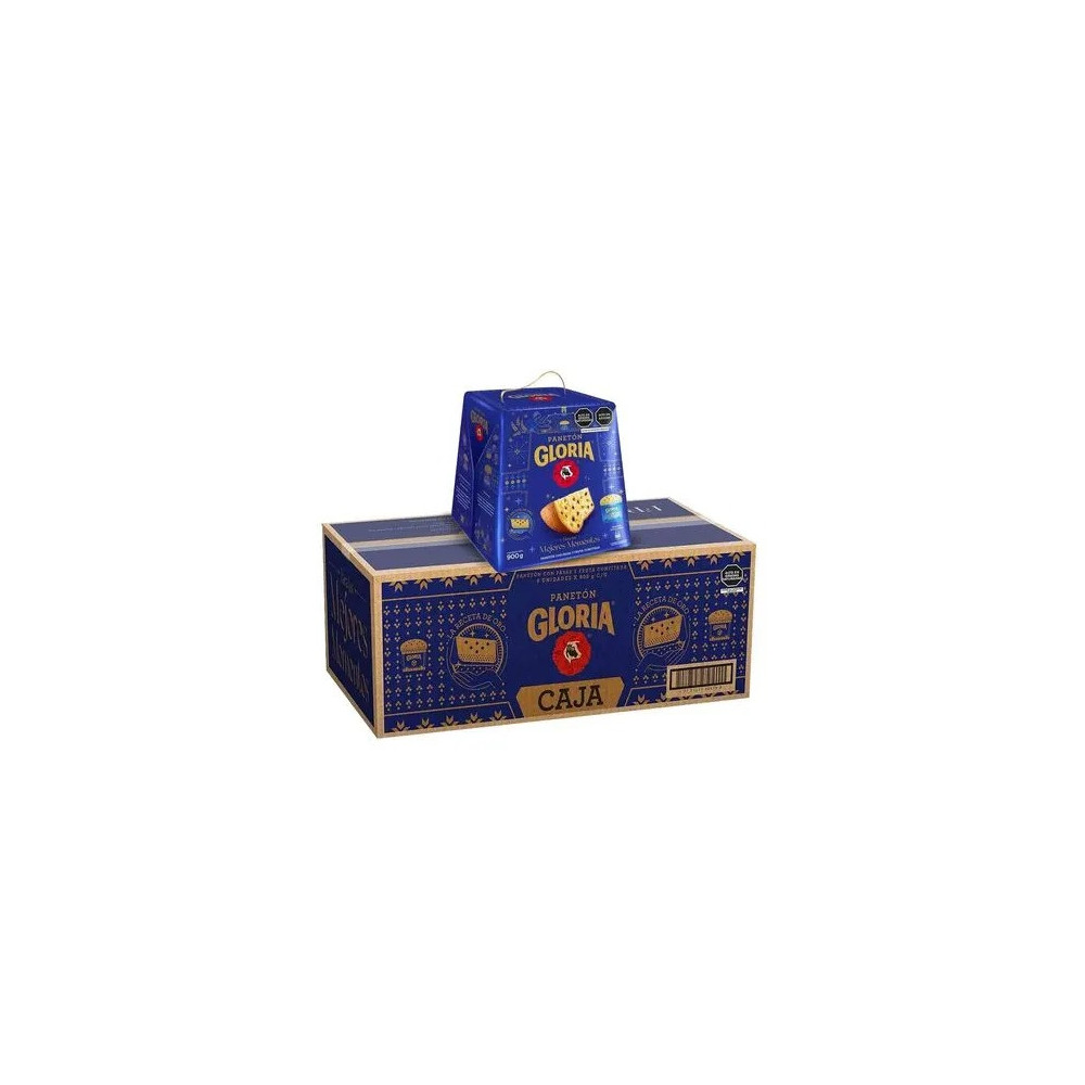 Panetón GLORIA Caja 900g Caja 6 unidades Panetón GLORIA Caja 900g Caja 6 unidades