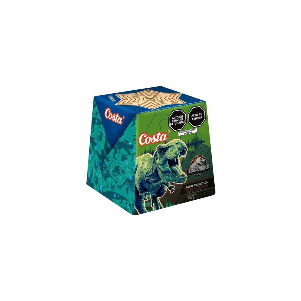 Mini Panetón COSTA Jurassic Caja 80g Mini Panetón COSTA Jurassic Caja 80g